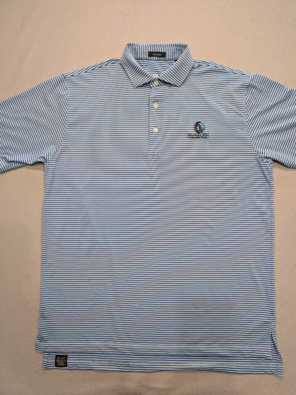 Turtleson Shannon Country Club Striped Golf Polo Men’s Large